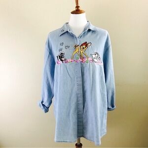 Disney Blue Denim Shirt with Bambi